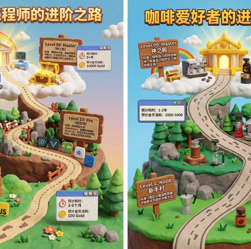 一张3D游戏关卡地图海报