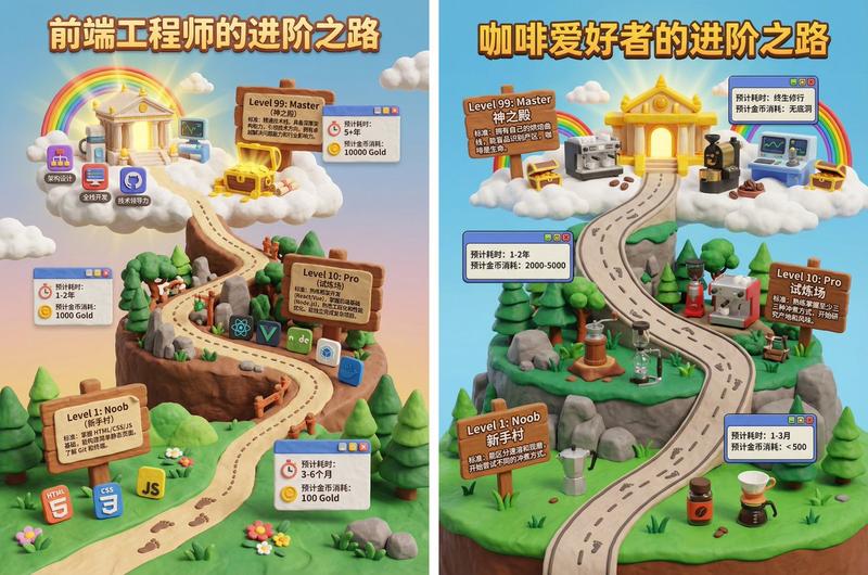一张3D游戏关卡地图海报