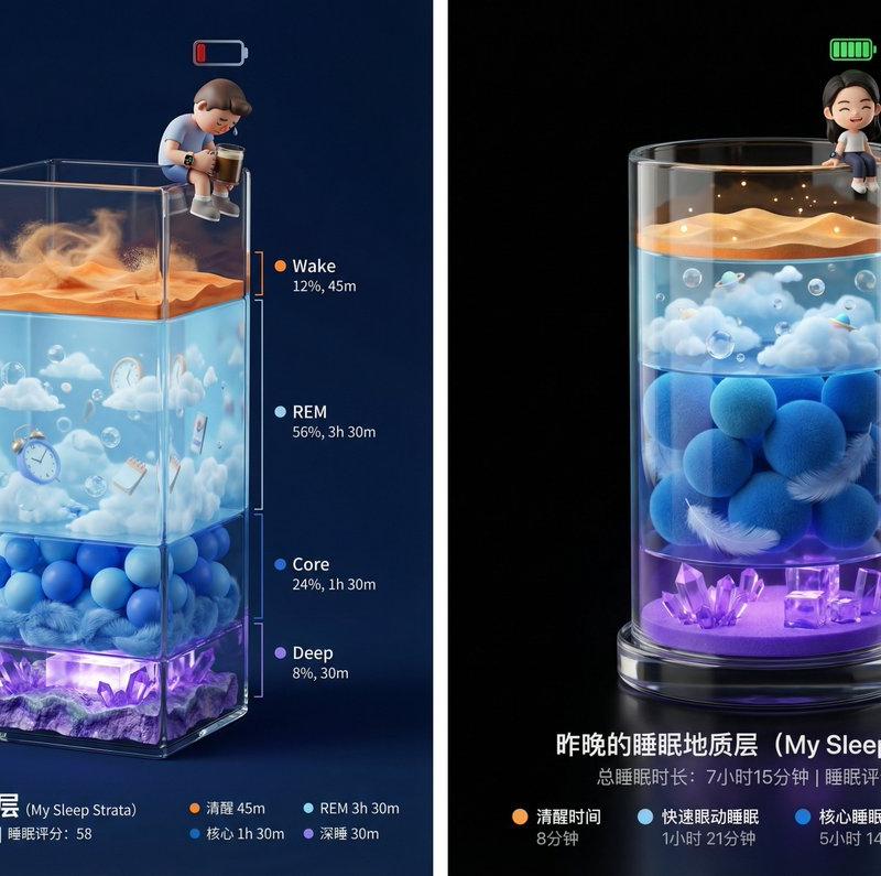 可爱的睡眠报告海报