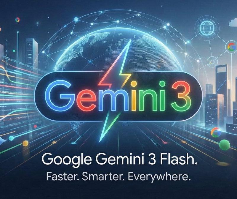 Gemini 3 flash广告图