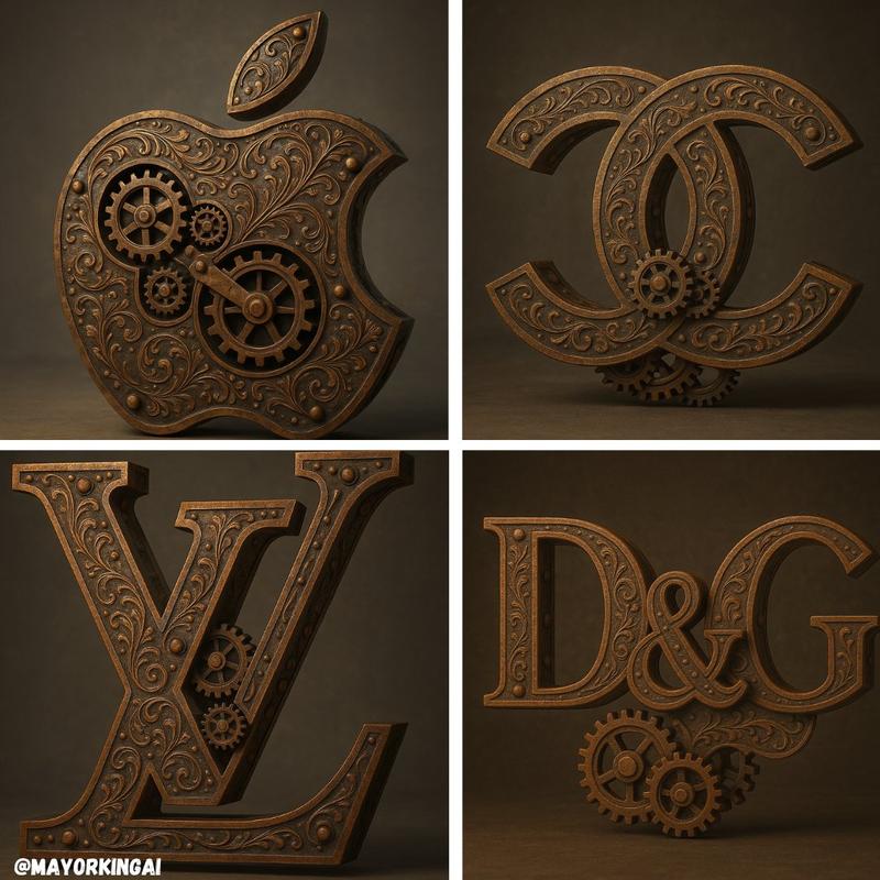 3D蒸汽朋克Logo