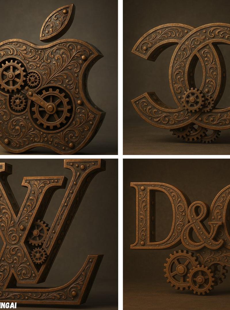 3D蒸汽朋克Logo