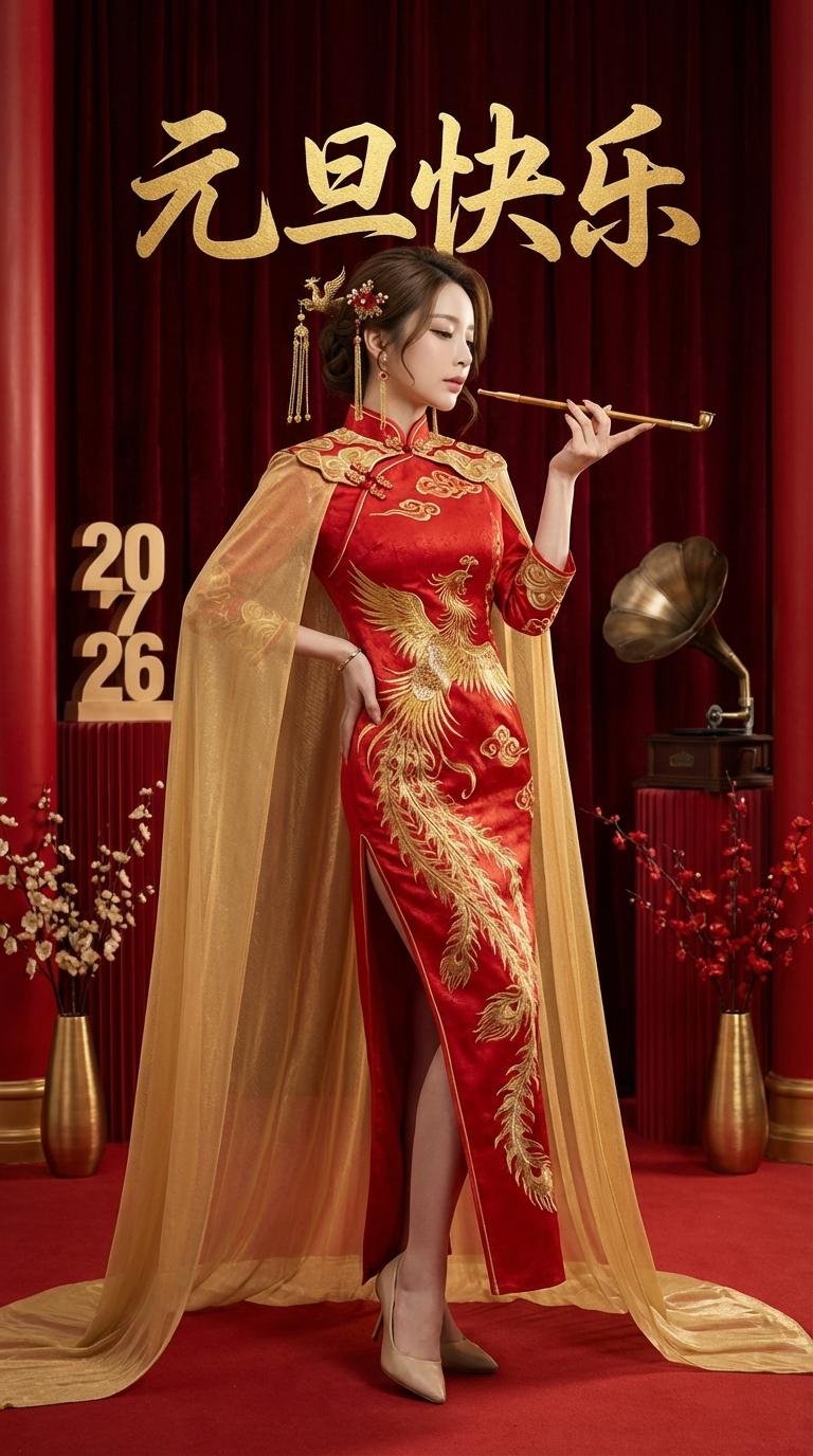 元旦特辑-复古旗袍名媛风