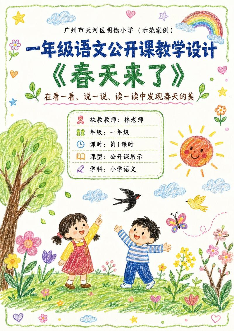 公开课蜡笔风教案设计指令