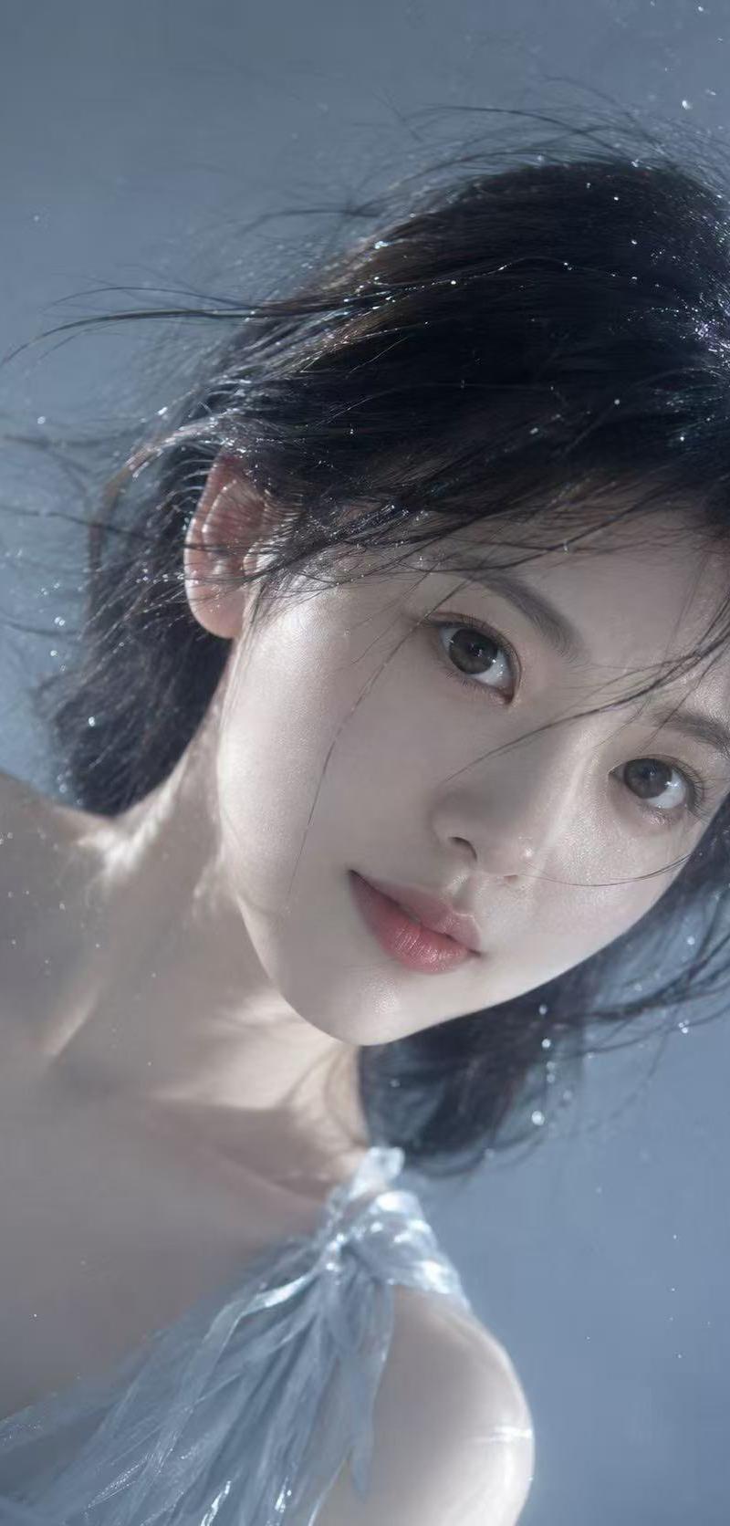 水光清透感写实电影特写人像