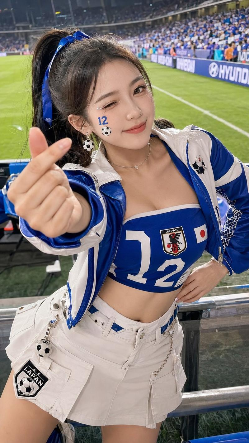真实摄影世界杯足球宝贝甜辣写真