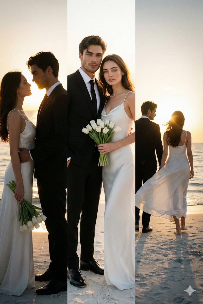 隔着朦胧窗玻璃的浪漫烛光婚礼瞬间