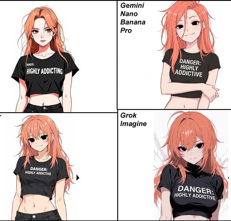 鲑鱼色长发全黑眼眸的得意时髦少女