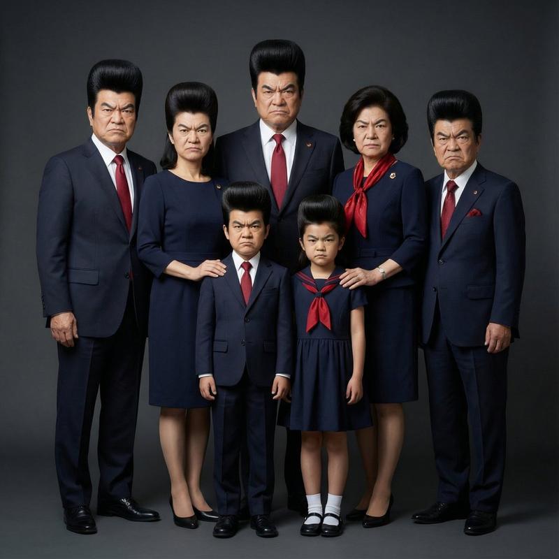同一张脸全家福专业影棚级写真