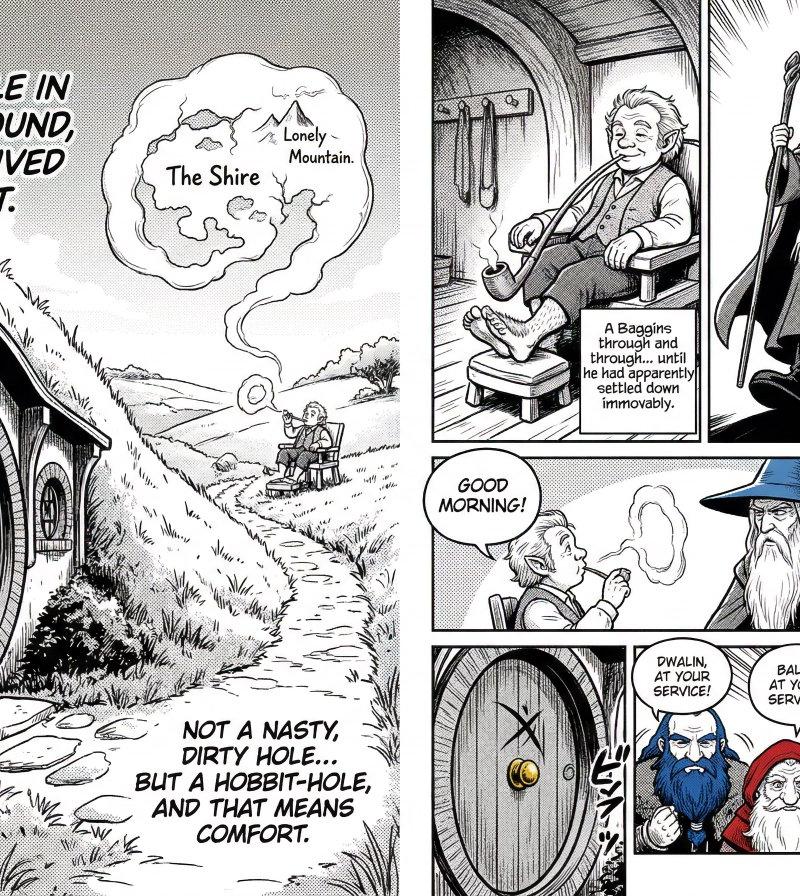 酣畅墨线勾勒的经典黑白漫画开篇