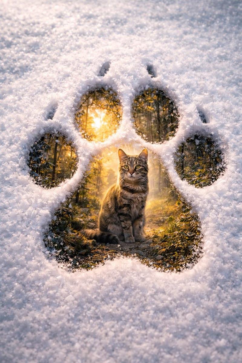 踏雪留痕：脚印中的微观秘境