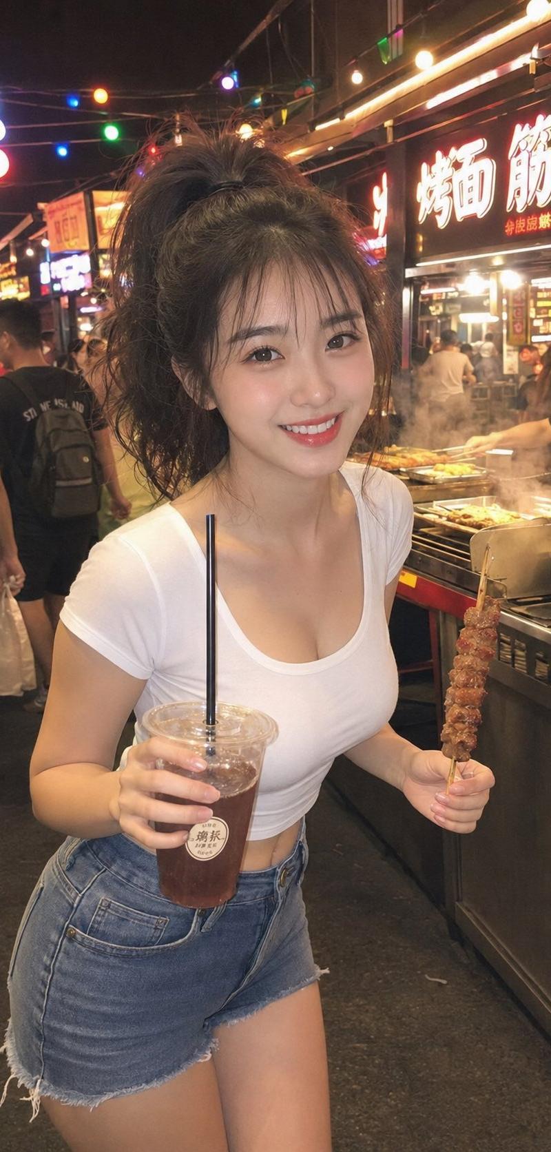 柔光CCD夜市元气生活写真
