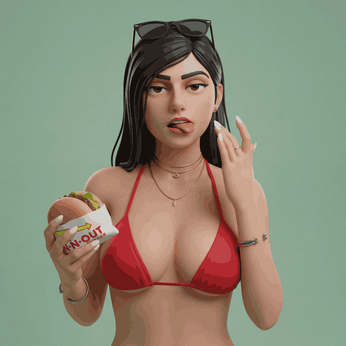 柔和极简风3D无聊卡通角色