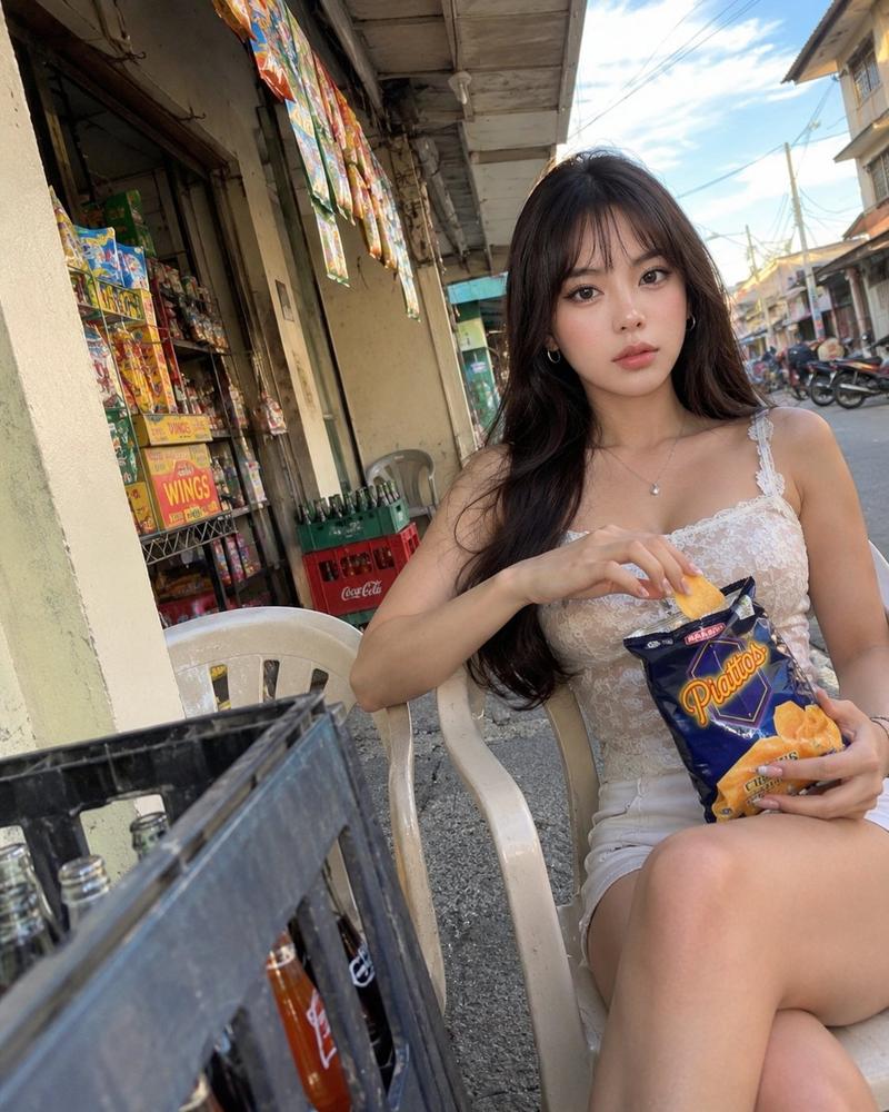 索尼爱立信K800i便利店少女纪实