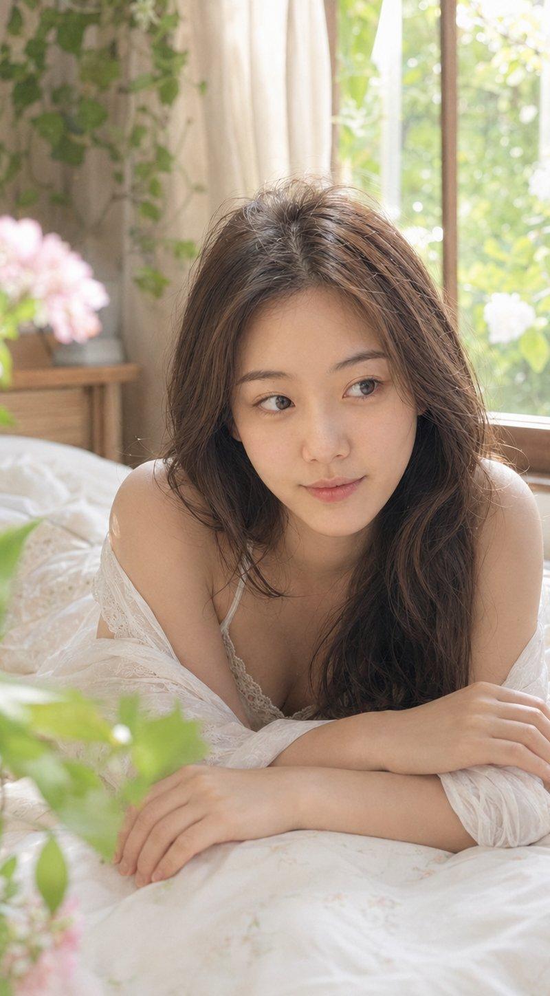 春夏窗边森系法式轻私房写真