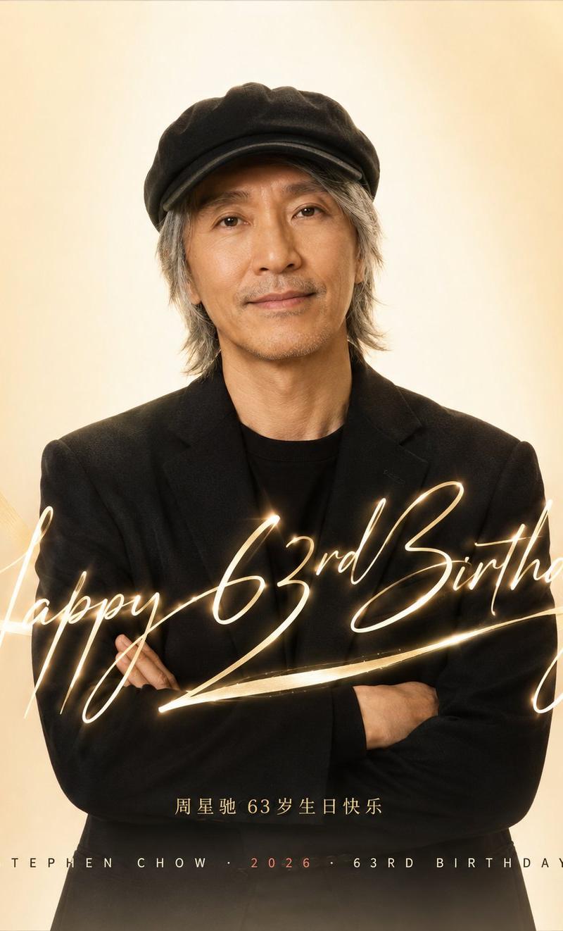 周星驰2026生日庆典仪式感海报