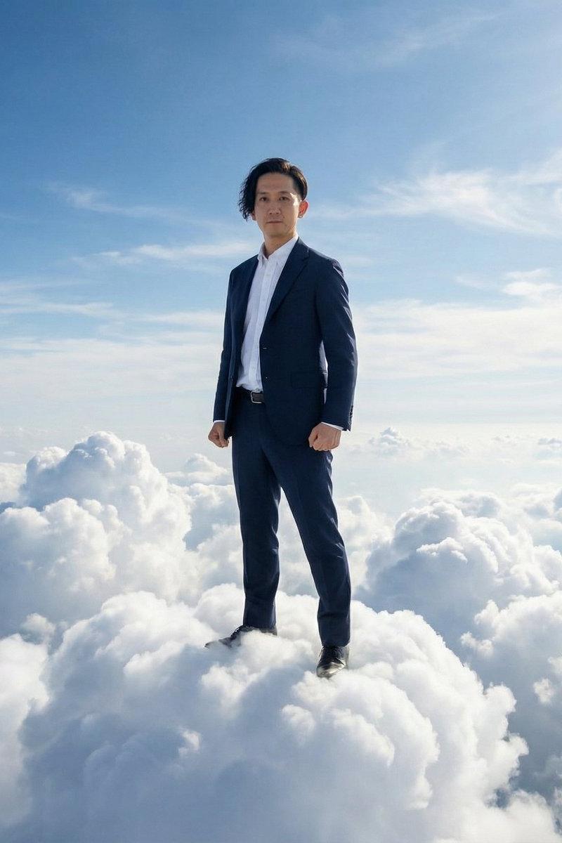 云端之上西装革履的守护天王