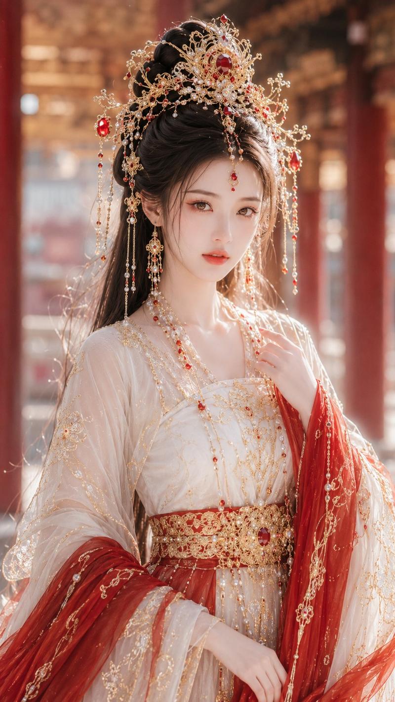 唐风华丽仙侠女主精修写真
