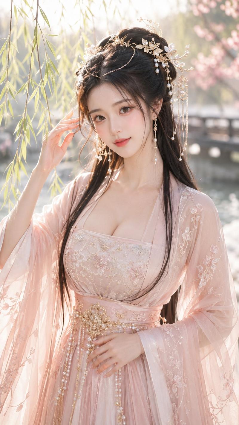 唐风幻想春日仙侠女主精修写真