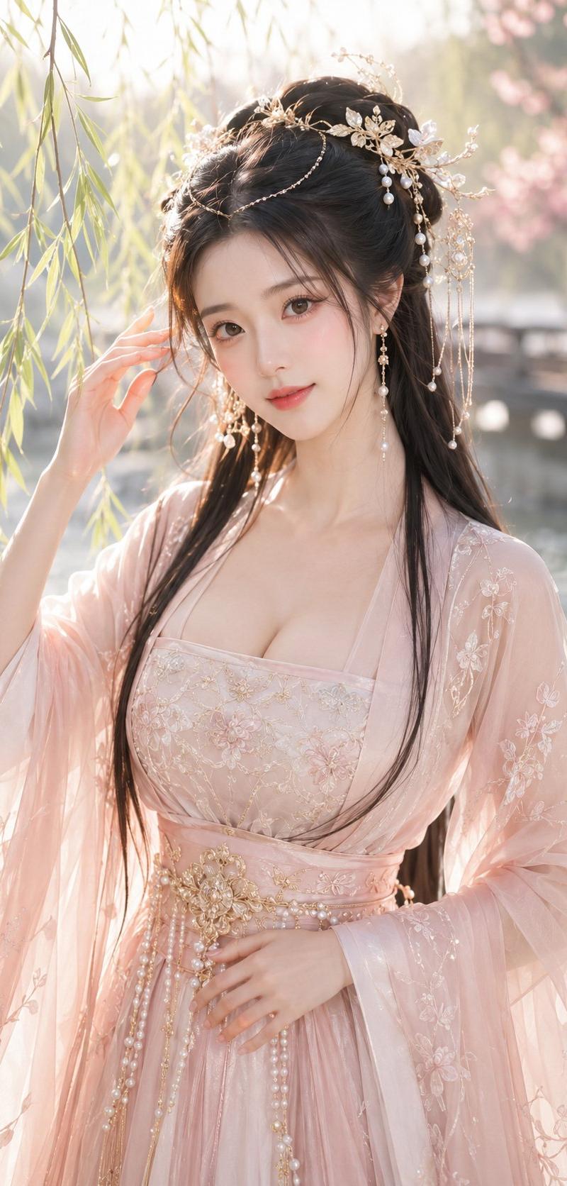 唐风幻想春日仙侠女主精修写真