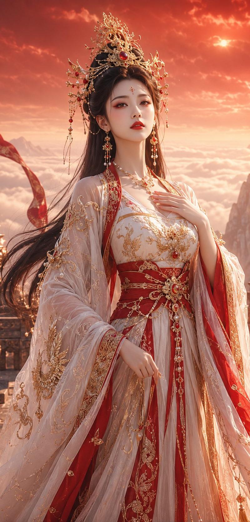 唐风幻想仙侠神女祭典海报