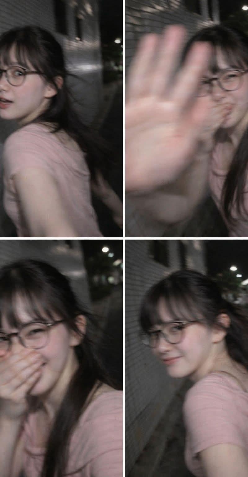 东京夜行羞涩抓拍