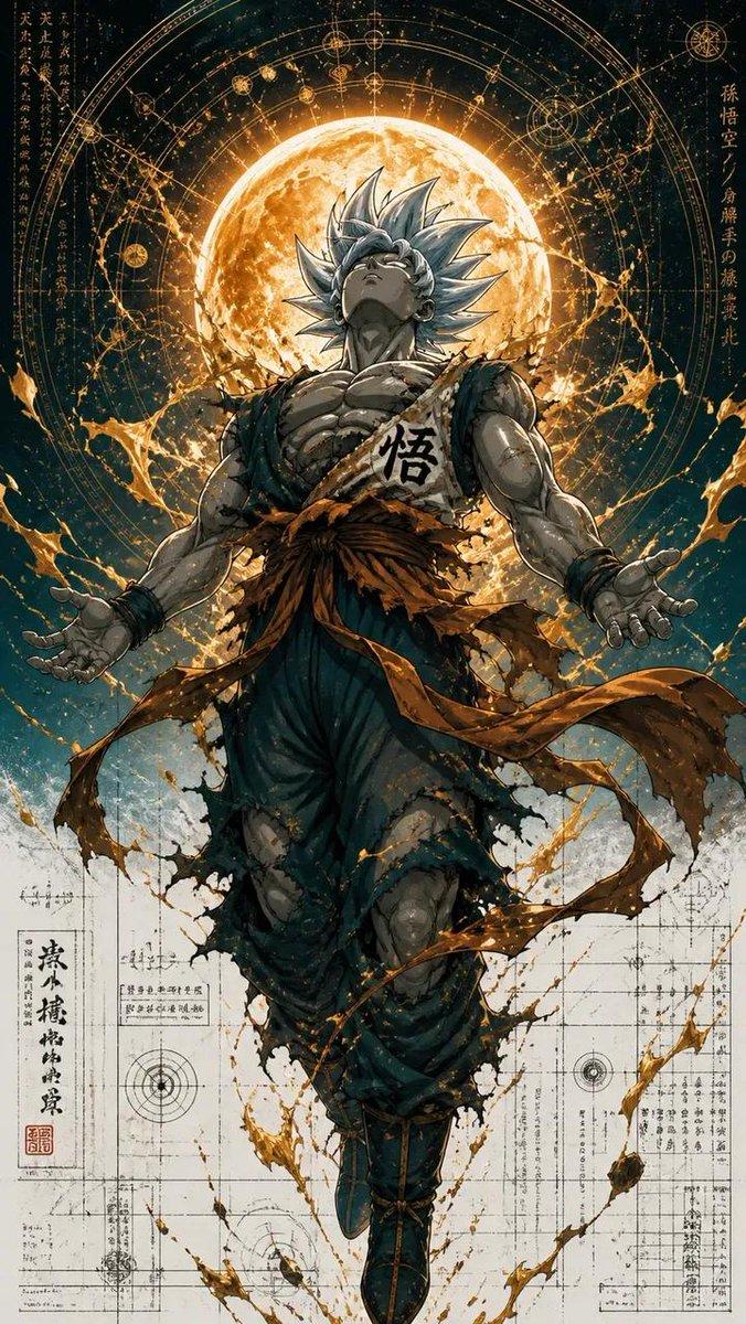 超细节悟饭野兽风战士插画