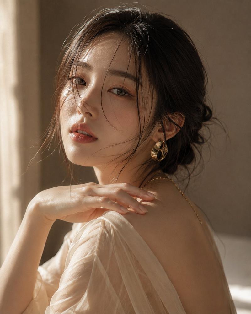 唯美韩系女性高端时尚人像