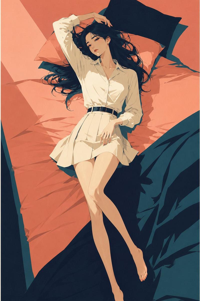 复古旅行海报风精致日系插画