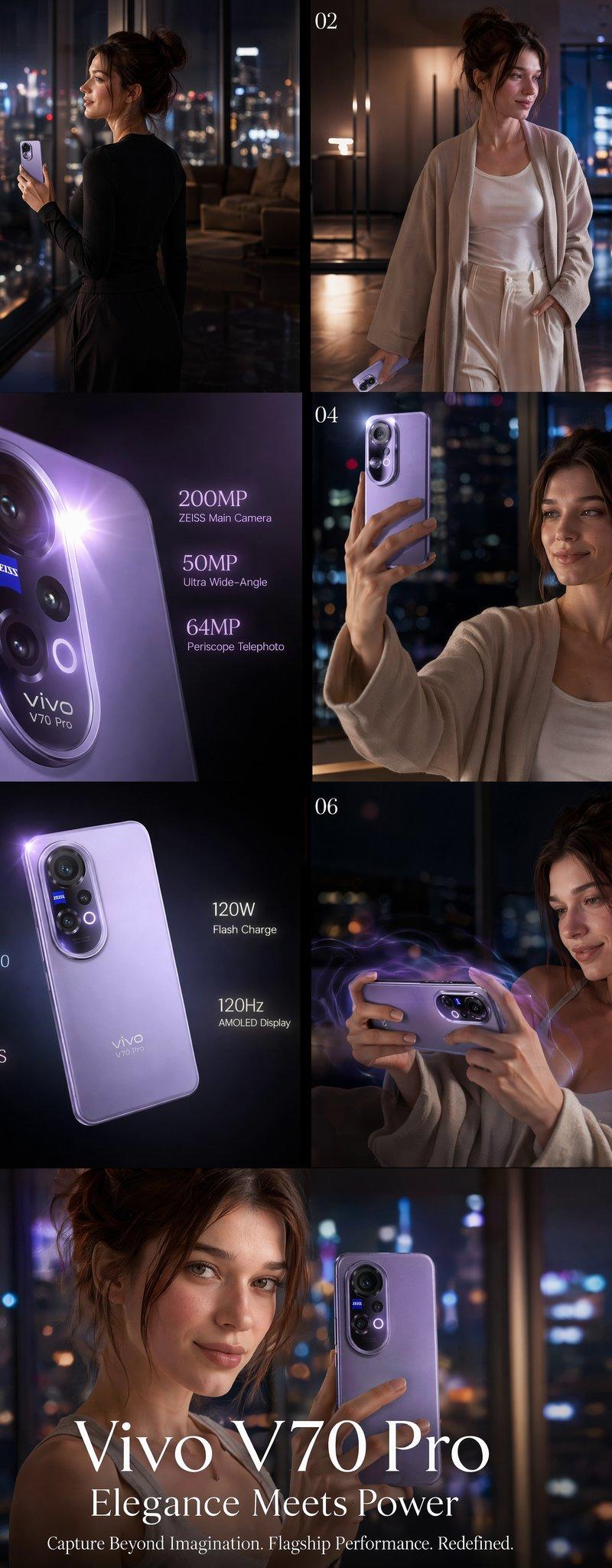 Vivo V70 Pro 奢华时尚商业广告