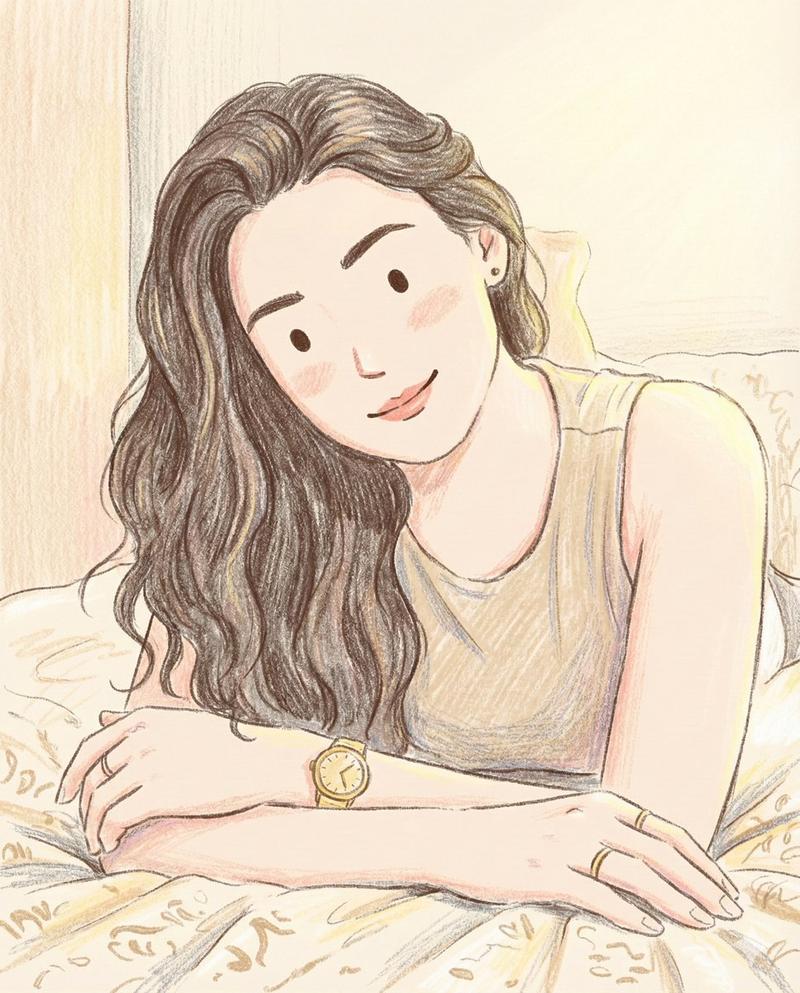 温馨治愈的儿童绘本彩铅手绘插画