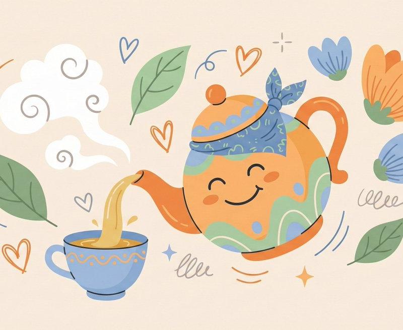奇趣扁平风插画角色设计