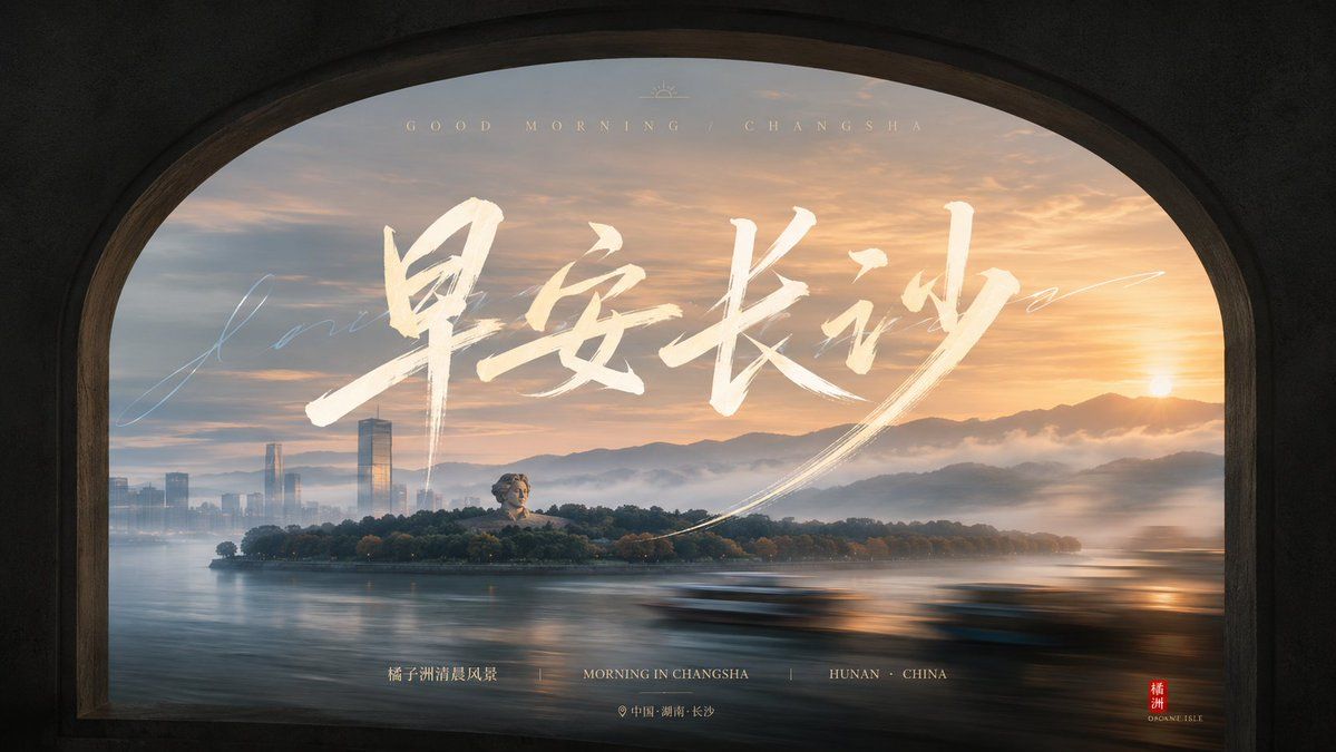 窗洞框景与流动字势西安地标
