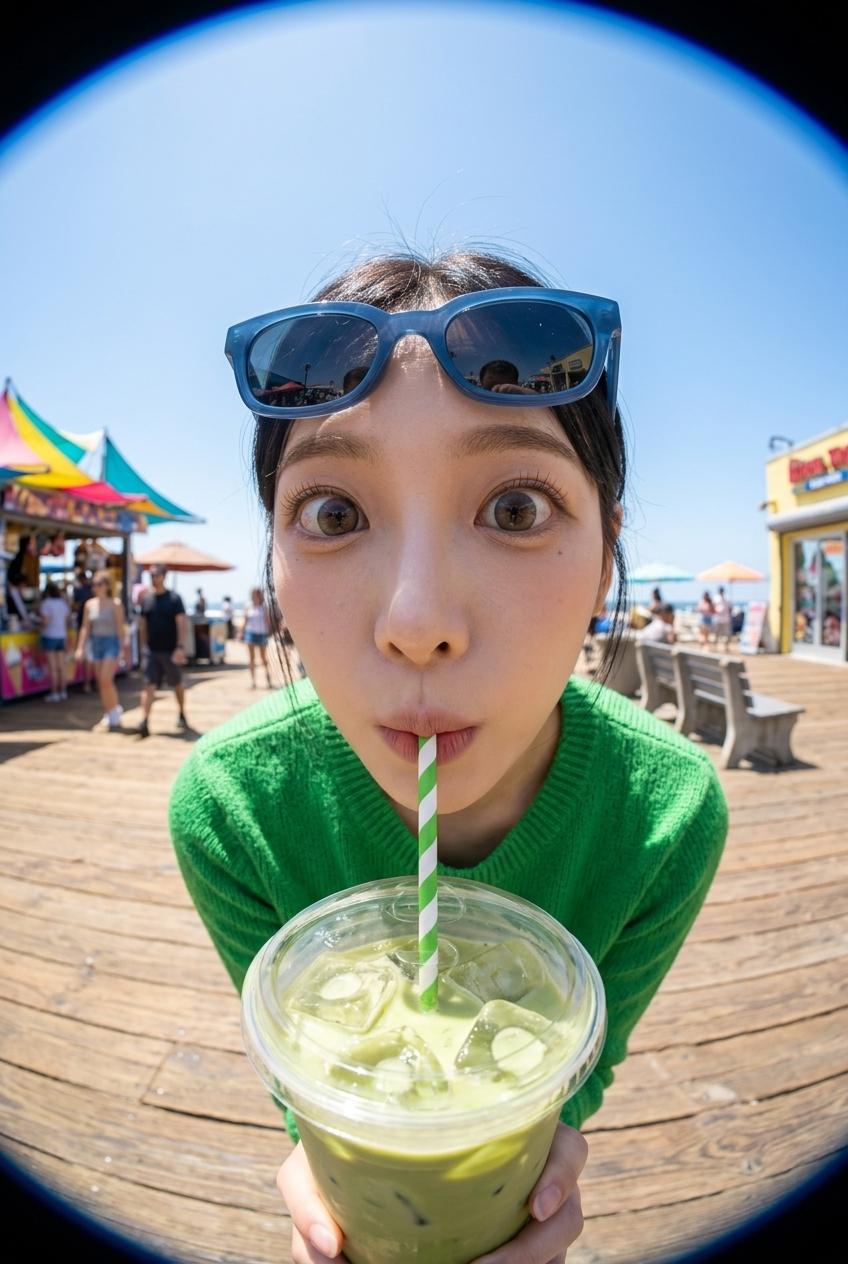 { "scene": { "environment": "sunny_boardwalk", "details": "wooden_planks, colorf