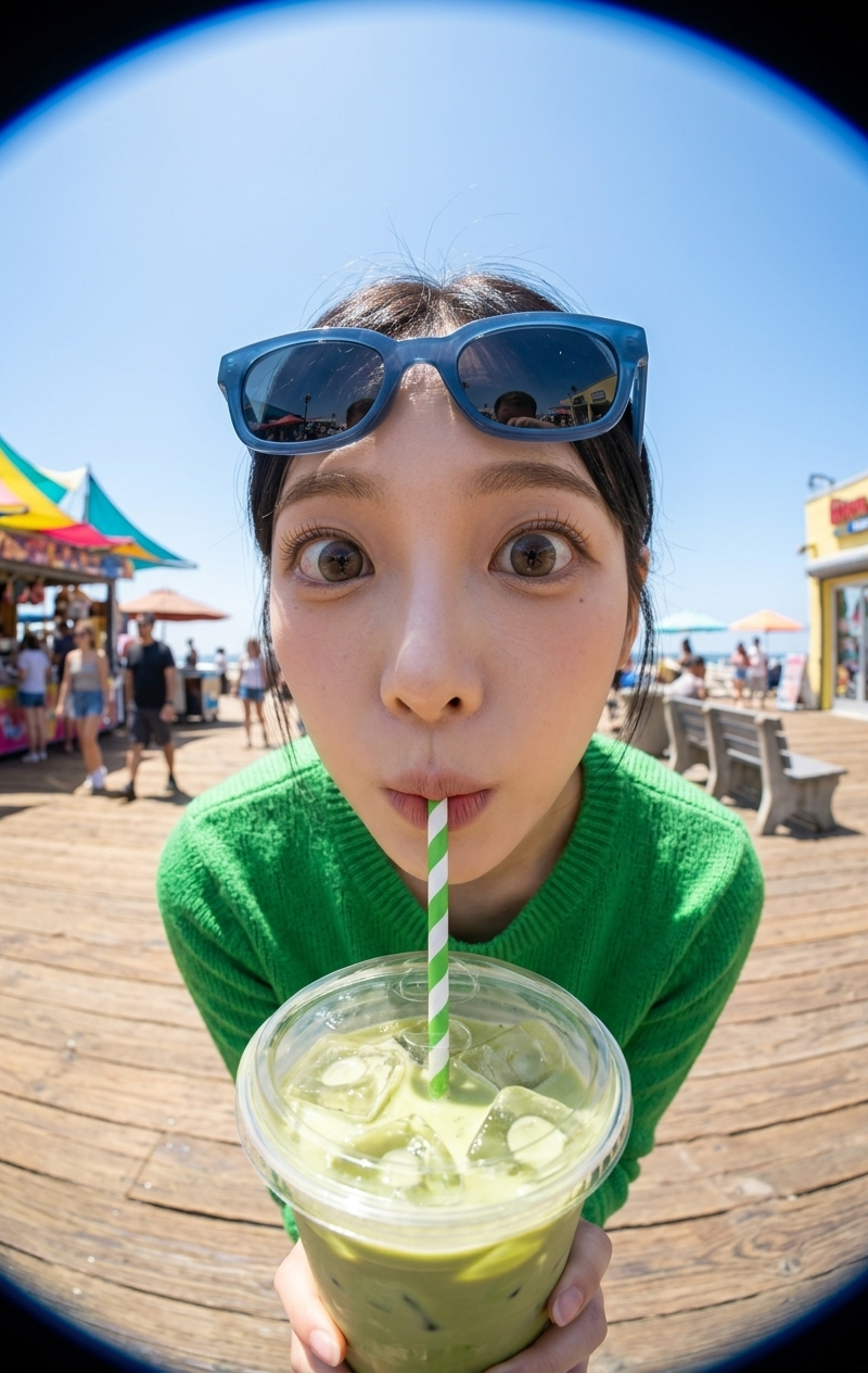 { "scene": { "environment": "sunny_boardwalk", "details": "wooden_planks, colorf
