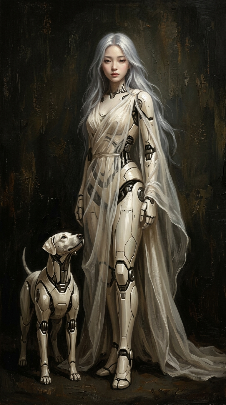 Artistic Style: A masterpiece digital oil painting with heavy, visible brushstro