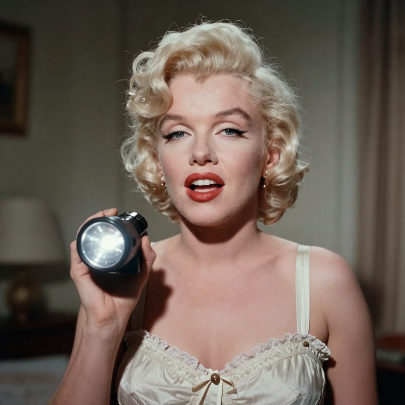 A natural footage of Marilyn Monroe in her worse costume