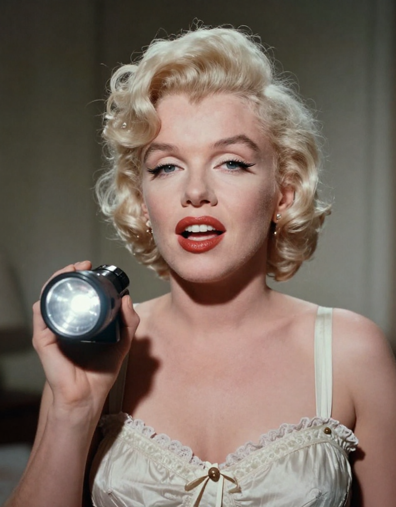 A natural footage of Marilyn Monroe in her worse costume