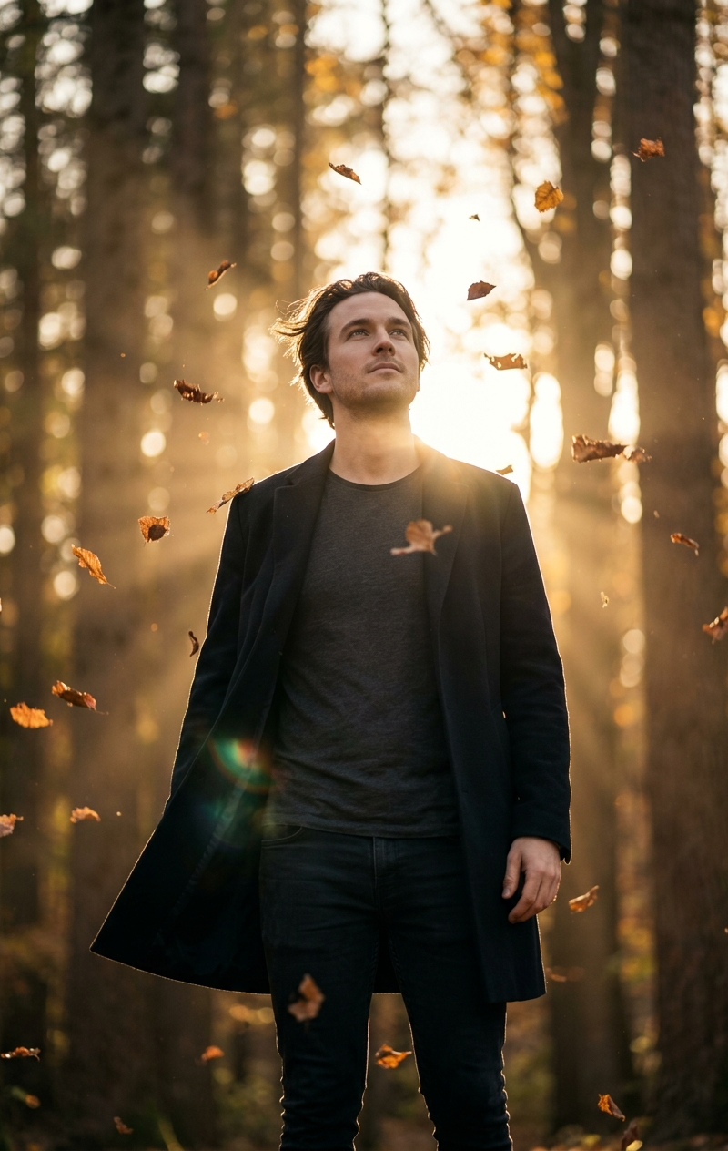 Create a highly cinematic Hollywood-style photo of a person using the face from 