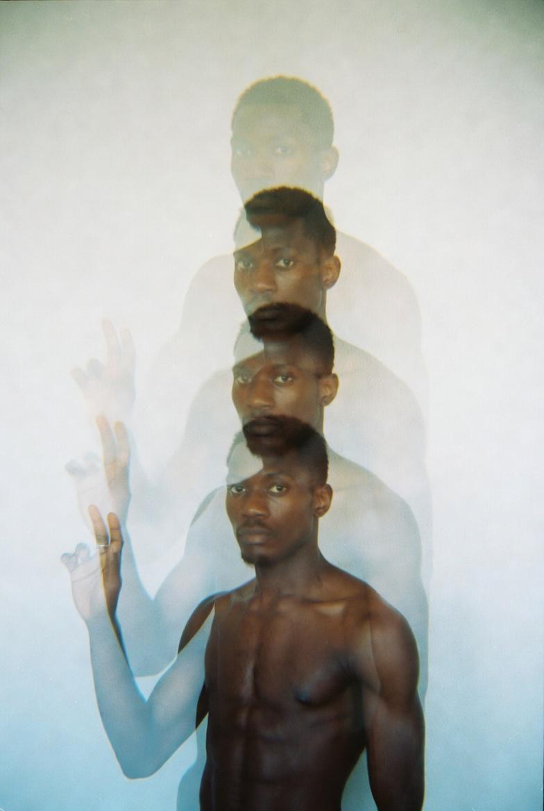 Grainy disposable camera photo, film photography, rhythmic composition showing m