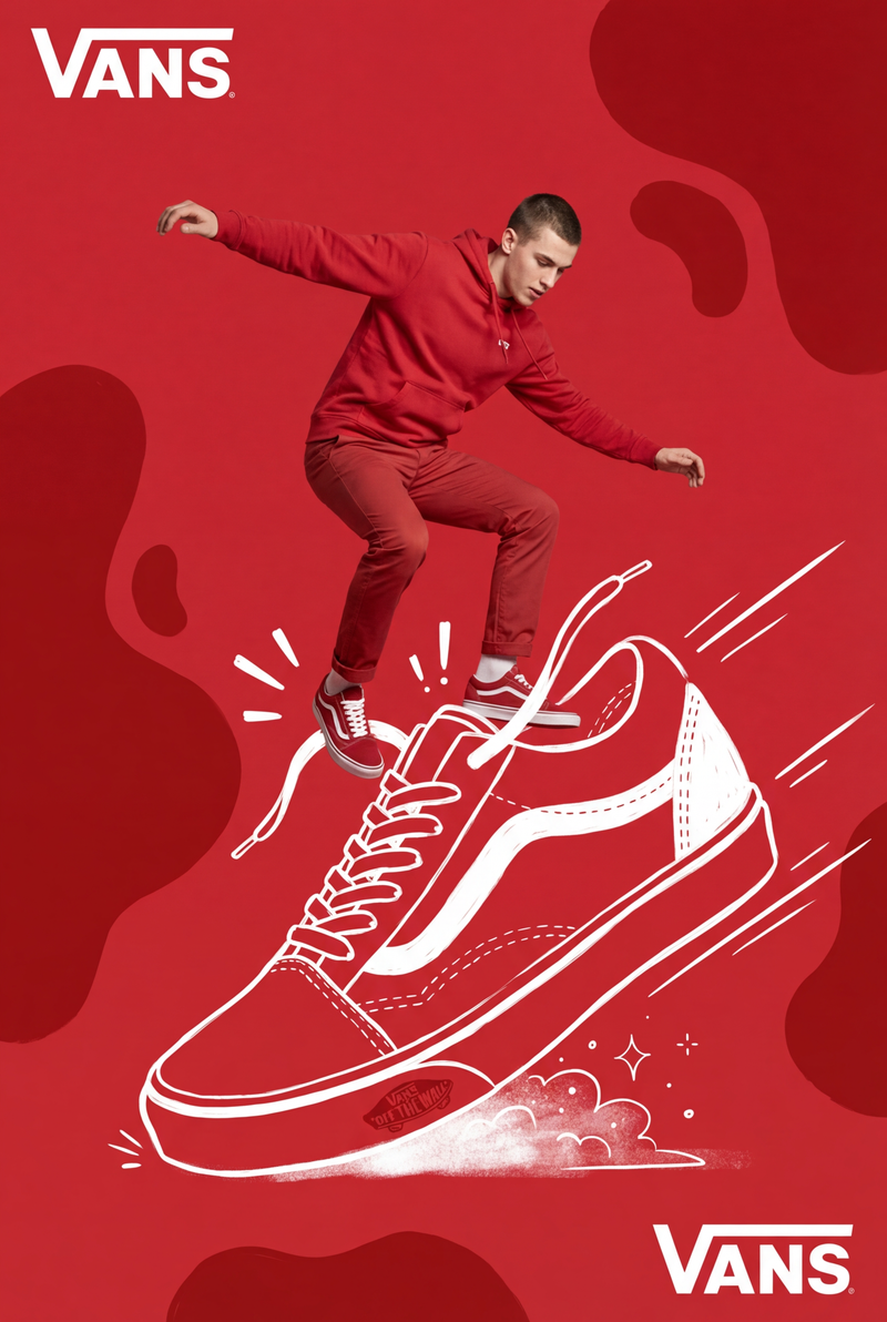 [BRAND NAME] + [HERO COLOR] Act as a Mixed-Media Campaign Art Director