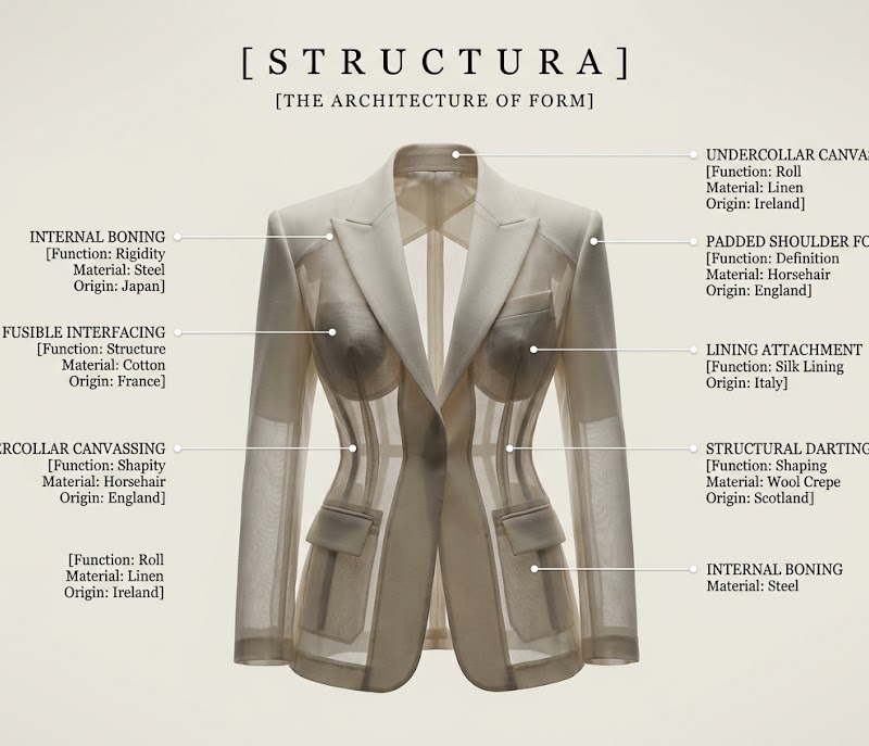 [GARMENT] photographed on an invisible ghost mannequin, the clothing holds its 3