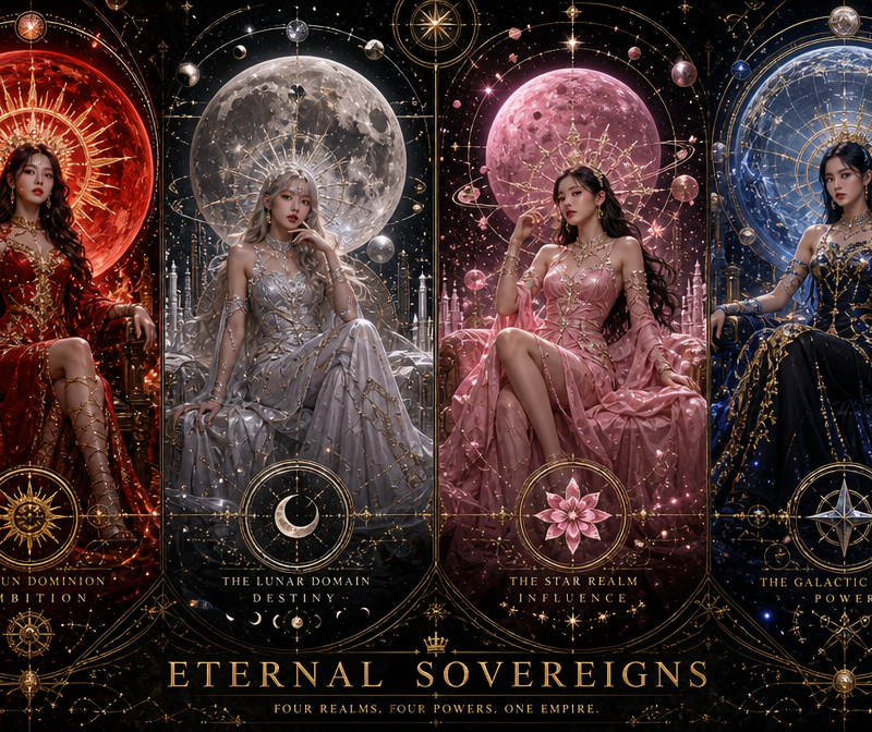 Theme: Four goddesses ruling four cosmic kingdoms Ultra-premium K-pop comeback v