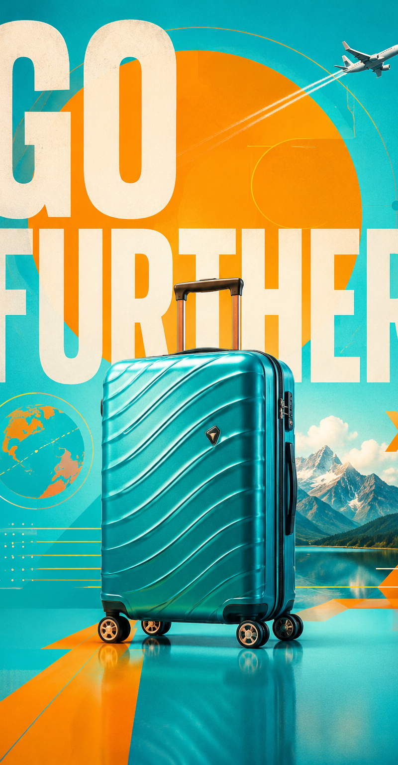 A premium travel advertising poster