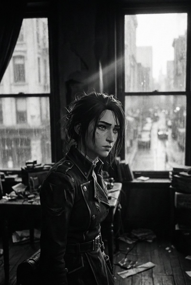 Caitlyn Kiramman from Arcane, photographed by Araki Nobuyoshi