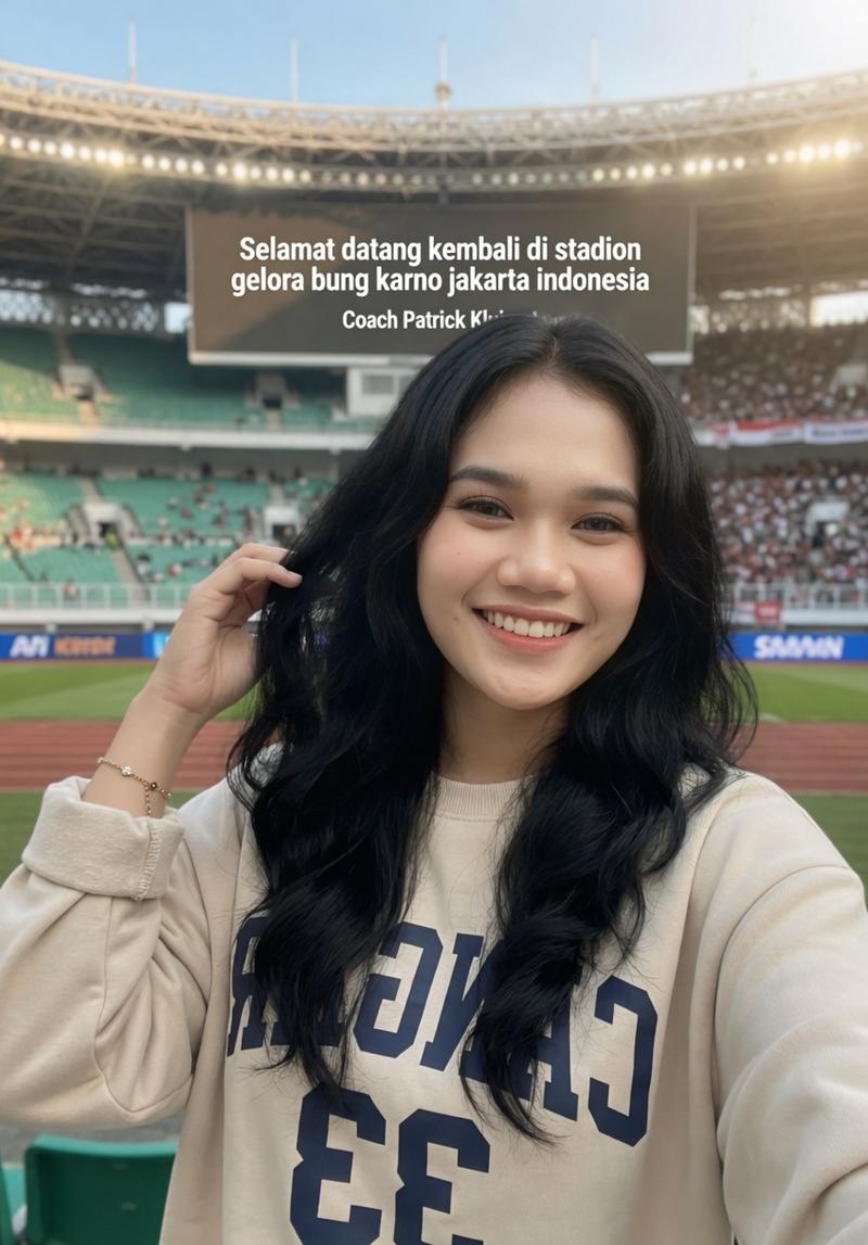 Selamat datang kembali di stadion gelora bung karno jakarta indonesia coach patr