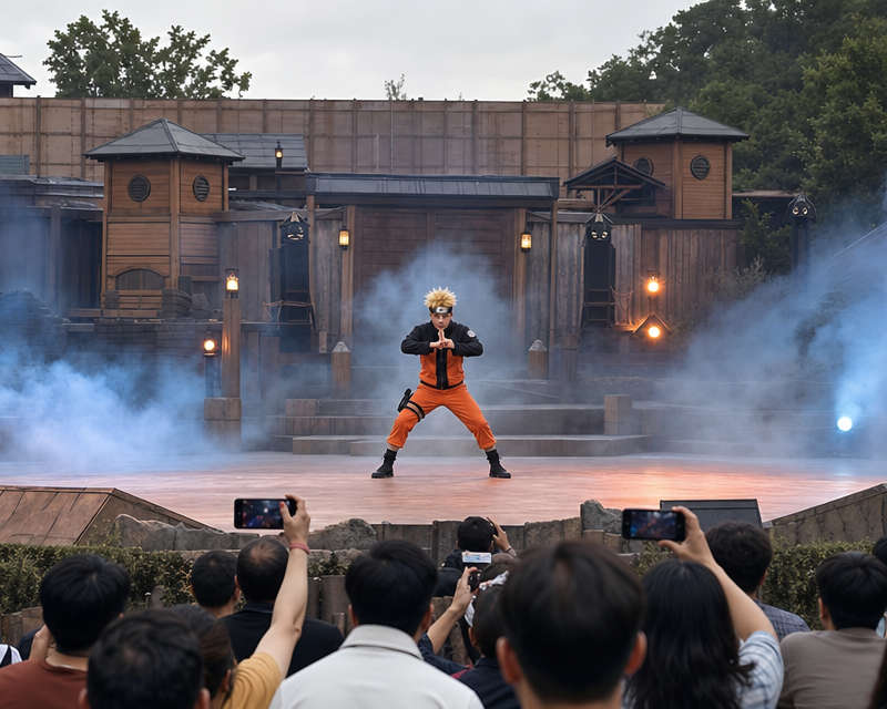 A wide-angle documentary photo of an outdoor live stage performance, only one Na
