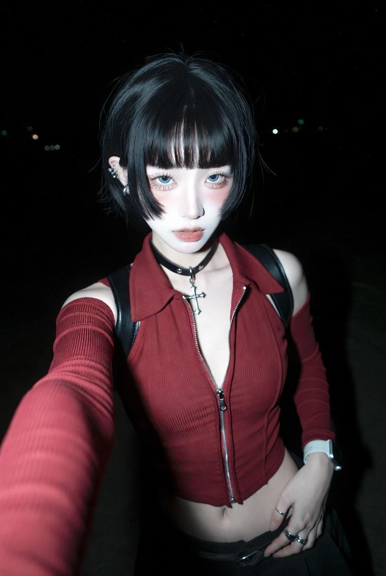 { "subject": { "description": "A photorealistic closeup selfie of a young Asian 