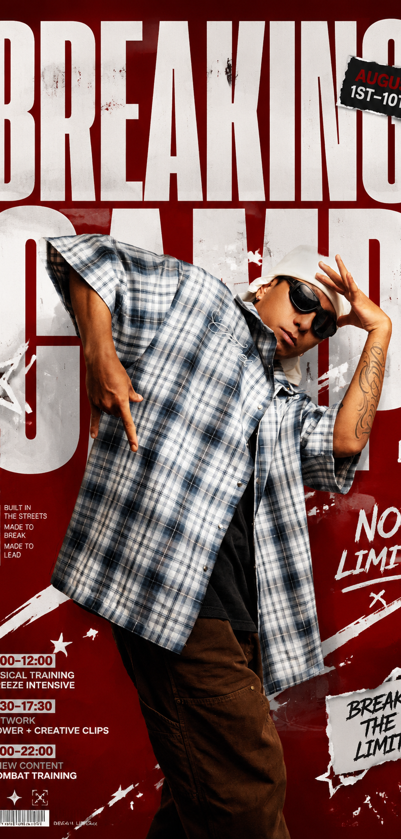 A premium 9:16 vertical street advertising poster