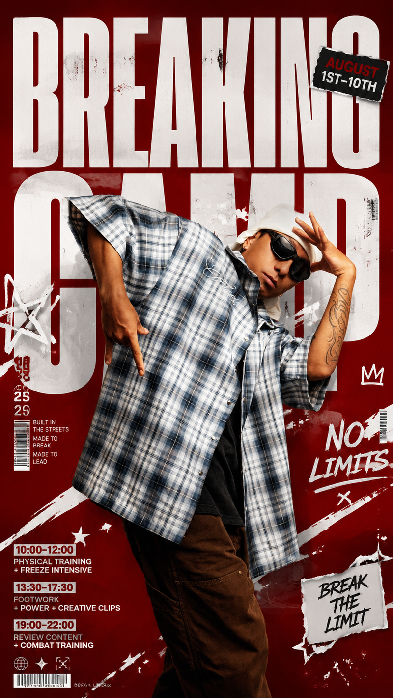 A premium 9:16 vertical street advertising poster